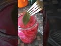 Маринованный красный лук с чесноком