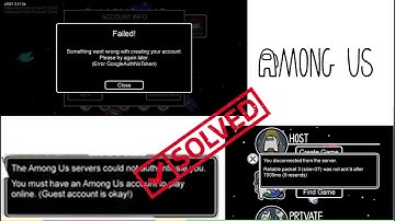How To Fix Among Us Account , Sign In, google auth no token, black screen, loading screen, chat