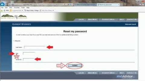 How Do I Reset My WebAdvisor Password?
