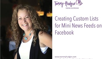 Creating Custom Lists for Mini News Feeds on Facebook