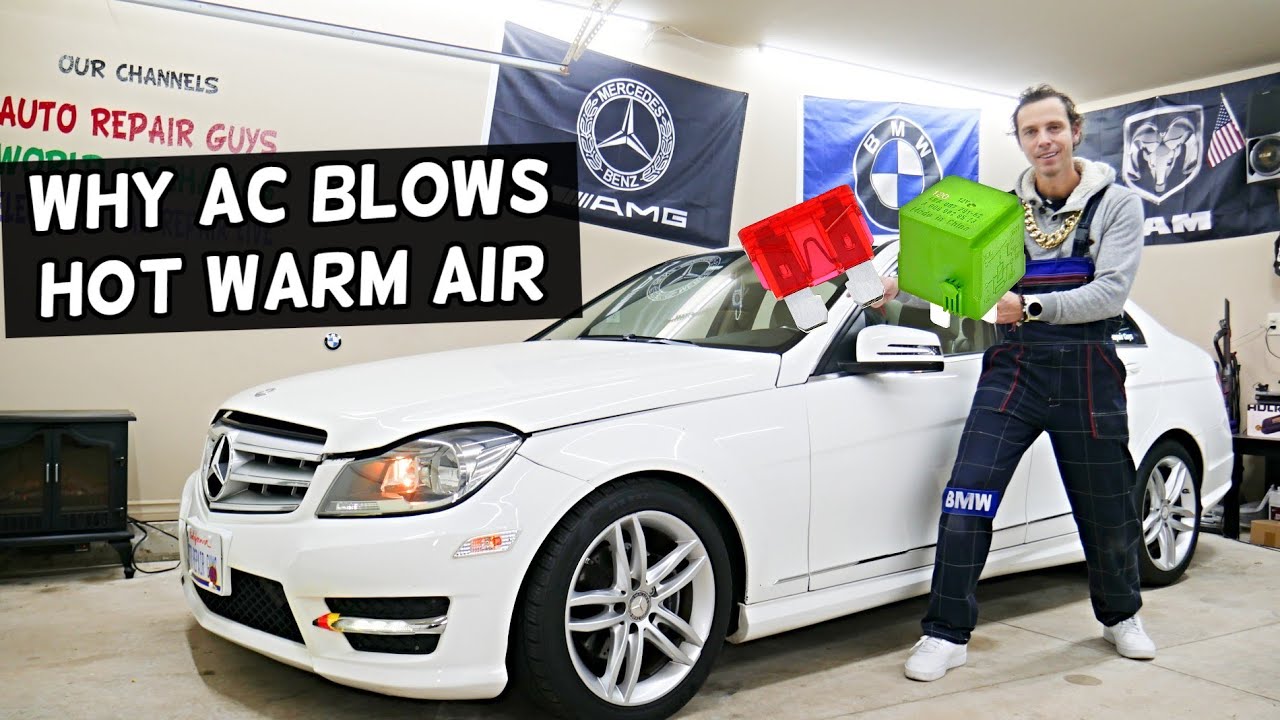 WHY AC AIR CONDITIONER BLOWS HOT WARM ON DRIVER PASSENGER SIDE AIR VENT