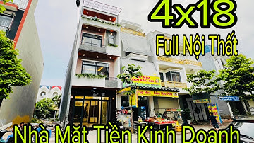 Nhà Mặt Tiền Kinh Doanh 4x18 | Nhà Phố Đẹp Ba Tầng Buôn Bán Tốt | Nhà Đất Bình Dương