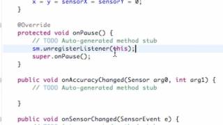 Android Application Development Tutorial   128   Finishing Accelerometer and unregistering   YouTube Net Worth