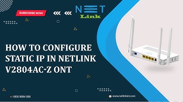 How to configure static IP in Netlink V2804 AC-Z ONT?- inforative172