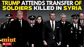 LIVE: President Donald Trump attends the dignified transfer of U.S. soldiers killed in Syria | USA