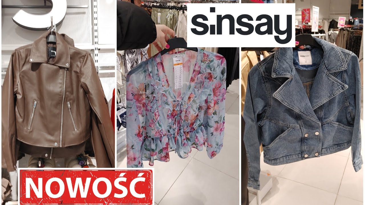 SINSAY🛍️ŚLICZNE BLUZKI 🛍️JEANSOWA KATANA  HIT❗KRÓTKIE SPODENKI APASZKI ZOBACZ TE NOWOŚCI