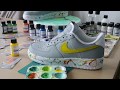 How to Customise Nike Air Force 1 Trainers - Paint Drip & Splatter by Coocu Customs