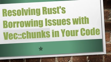 Resolving Rust