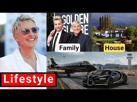 Ellen Degeneres Lifestyle 2024 ★ Net Worth, Wife, Movies, Age, Family, House, Interview & Biography