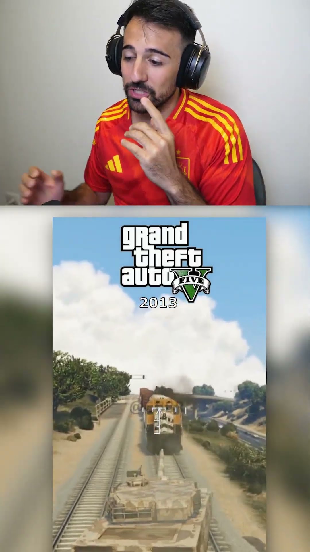 Tanque vs Tren en TODOS los GTA #shorts #gta