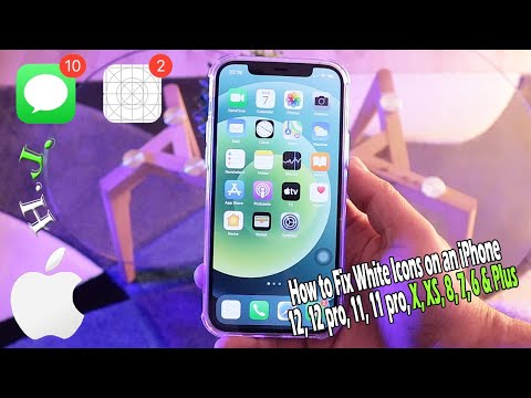How to Fix White Icons: iPhone 12, 12 pro, 11, 11 pro, X, XS, 8, 7, 6 & Plus