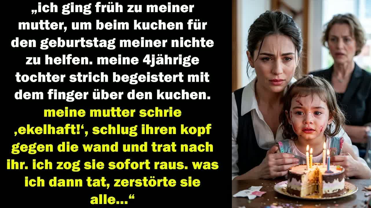 Meine Mutter Schlug Meine Tochter Wegen Einem Kuchen – Was Ich Danach Tat, Zerstörte Sie Alle