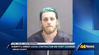 Sheriff: Local contractor arrested for theft in Gibson County