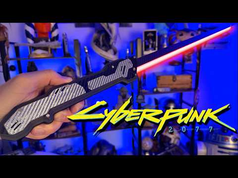 This Cyberpunk 2077 Katana Neopixel Lightsaber Feels Insane!