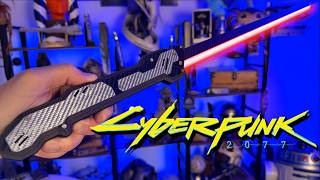 This Cyberpunk 2077 Katana Neopixel Lightsaber Feels Insane