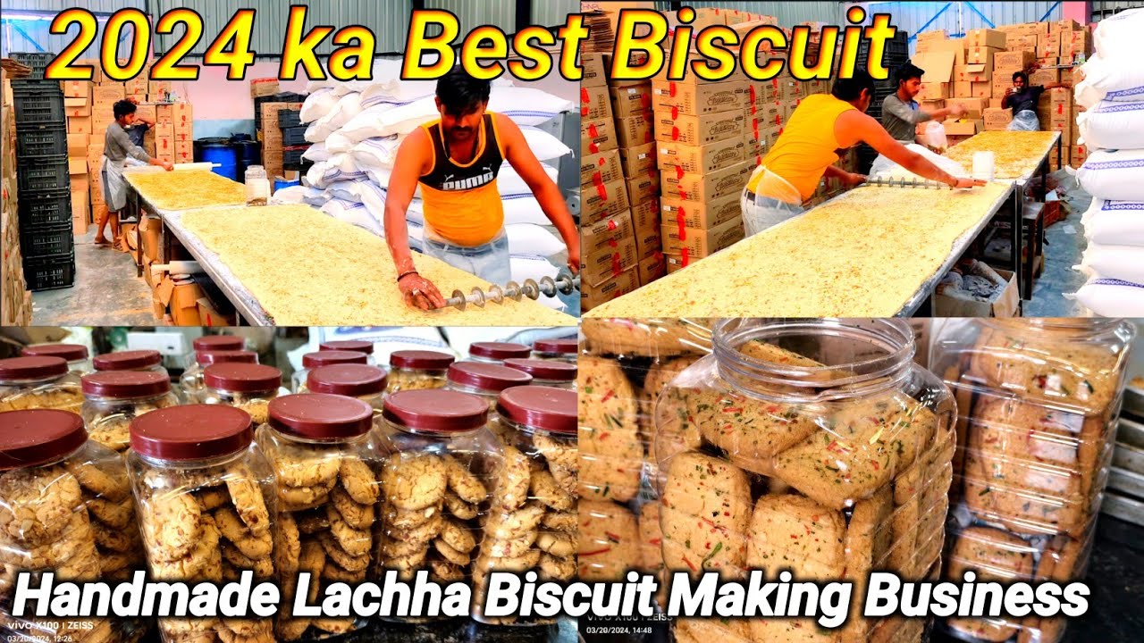 Bakery Mein Lachha Biscuit Kaise banata haiHandmade Biscuit Making