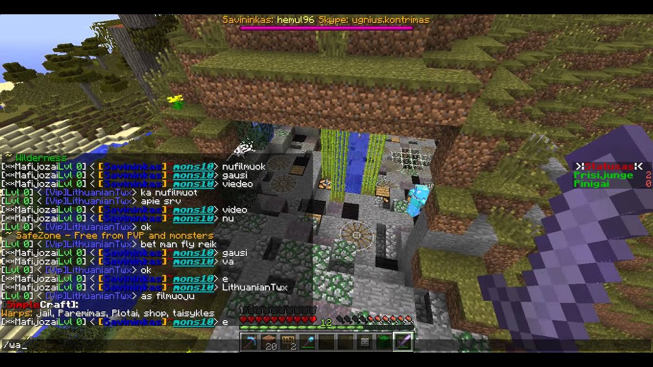 Minecraft SimpleCraft serveris - YouTube