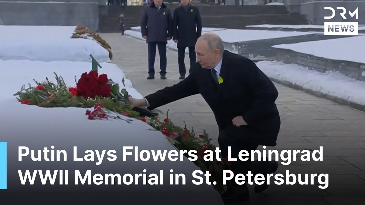 BREAKING: Putin Lays Flowers at Leningrad WWII Memorial in St. Petersburg Amid Global Tensions |AQ1B