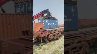 #container loading and unloading# indian railway# in icd dadri depo # BLC rake#