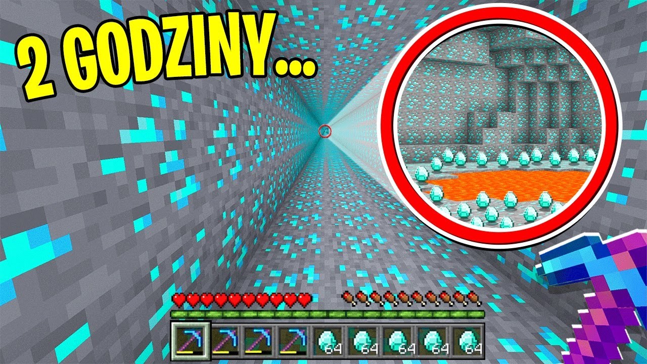 KOPAŁEM SIĘ przez 2 GODZINY PRZED SIEBIE i ZNALAZŁEM TO… w Minecraft! 😱💎