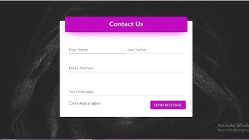 Responsive Contact Us Form Using Bootstrap.