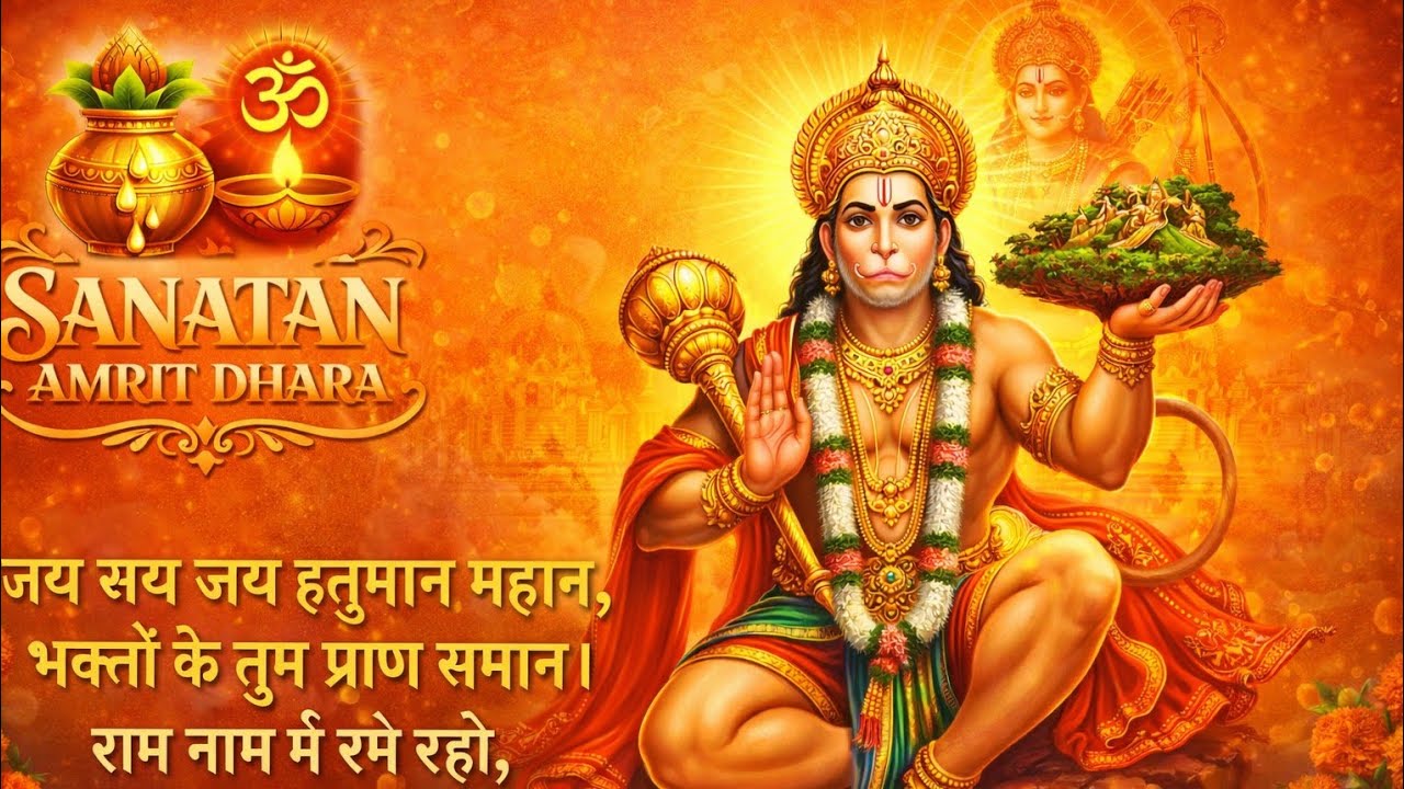 Jai Hanuman | Powerful Hanuman Bhajan | Ram Bhakti Devotional Song | Sanatan Amrit Dhara