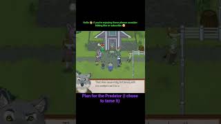 Grimshire: the plan to deal with the predator (taming vs hunt it) #grimshire