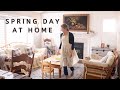 Stay at home mom spring day at home