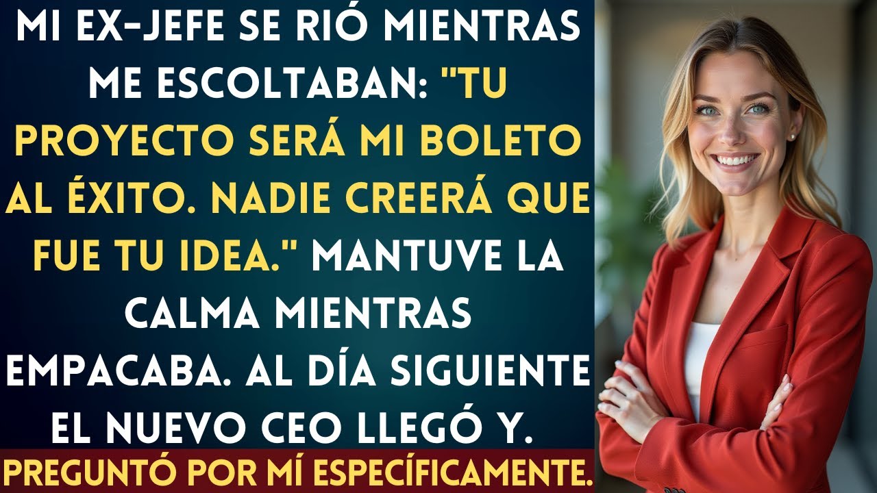 Mi Ex-Jefe Me Despidió Para Robar Mi Proyecto—El CEO Que Contrató Era Mi Mentor Secreto...