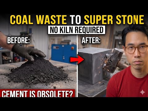 Turn Coal Waste Into Concrete Stronger Than Cement.No kiln required .