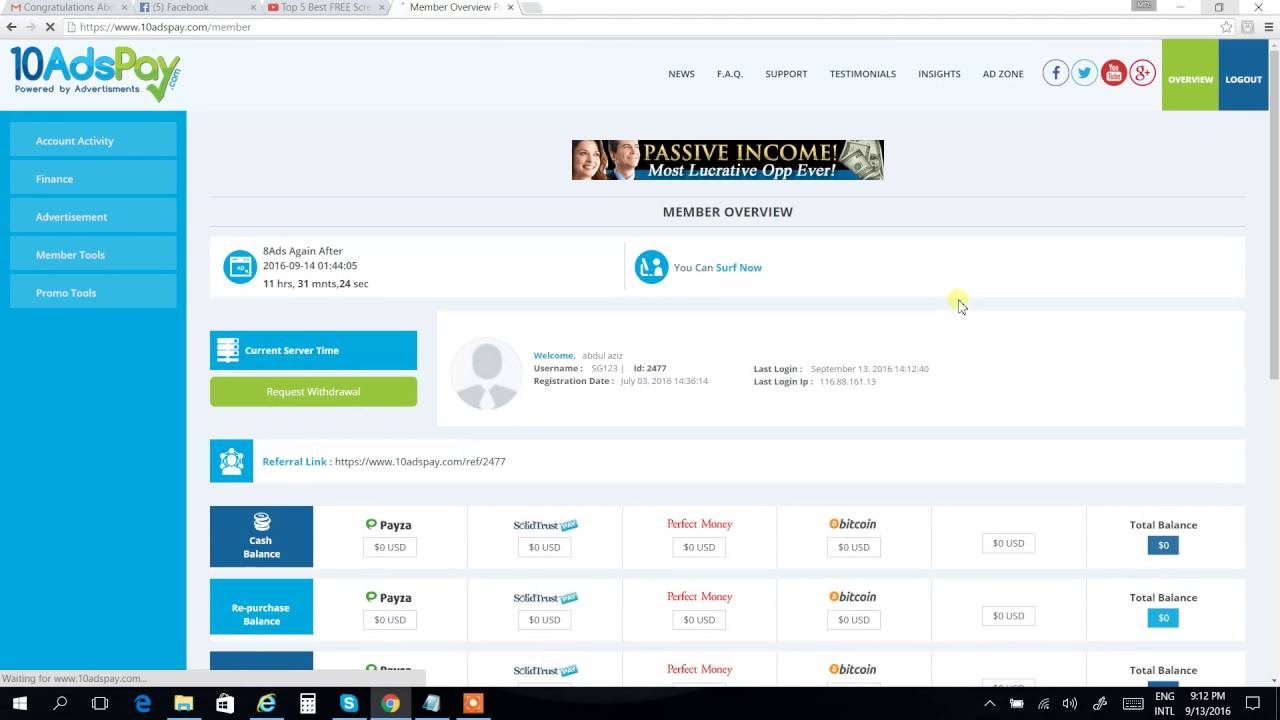 Best rev-share in the world 10adspay