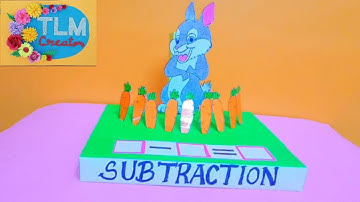 Subtraction TLM | Subtraction working model | Maths activity | Ennum Ezhuthum Term 2 | Maths TLM