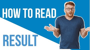 HOW TO READ RESULT OF MSU