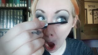 DOING MY MAKEUP IN A LIBRARY