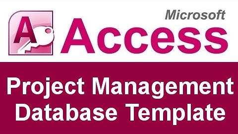 Microsoft Access Project Management Database Template