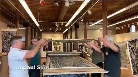 BIG INK at the Columbus Cultural Arts Center / Large-Scale Woodblock Printmaking, 2019
