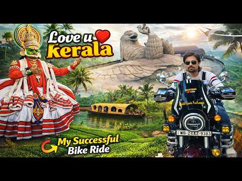 KERAL BIKE TRIP.KOLKATA TO KERALA TOUR GUIDE.Kerala Visiting Places.THE KERALA STORY.