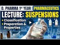 D Pharm 1st year ll Pharmaceutics ll Suspension QC 