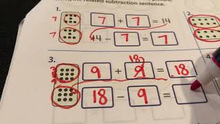 #1 Math Adding Doubles Color Math Worksheet Pt1