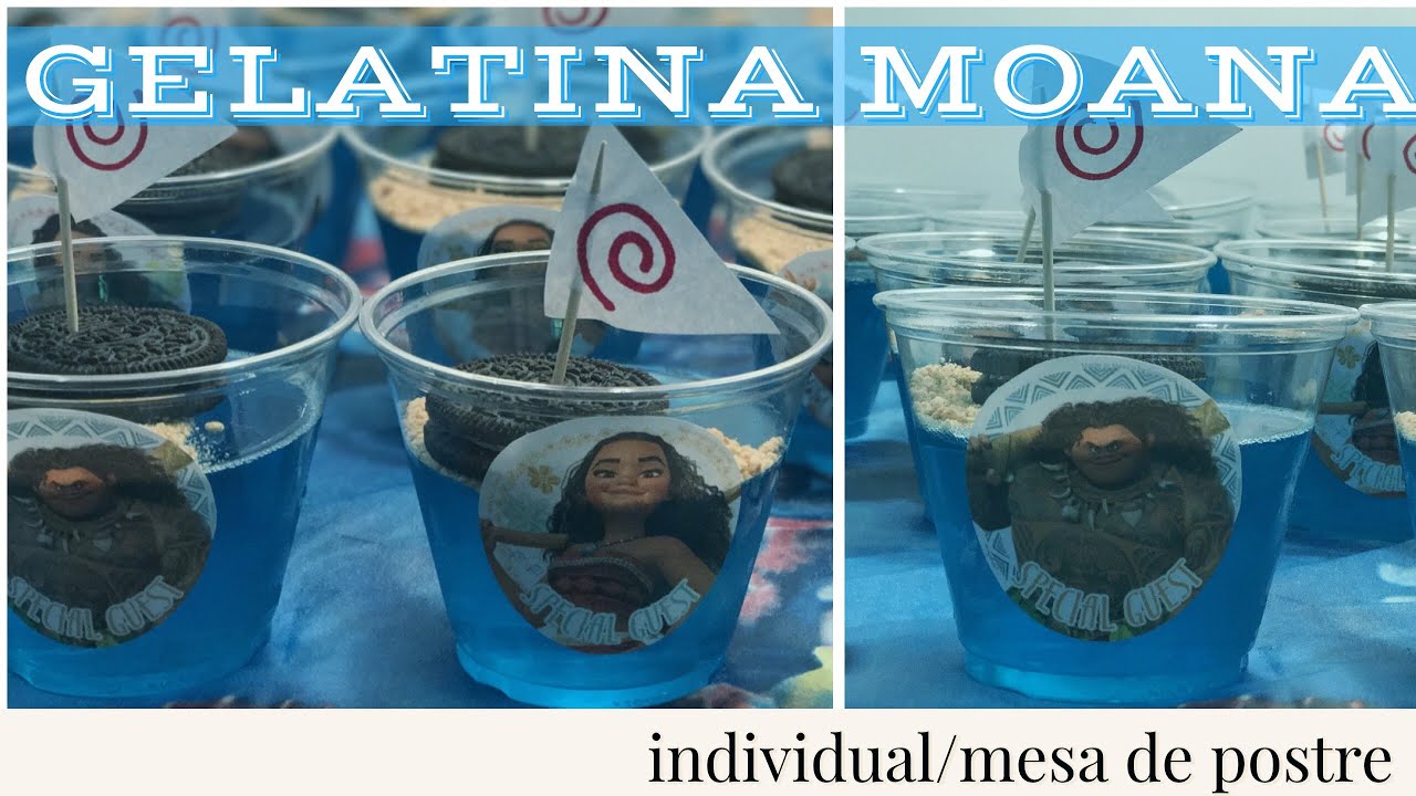 GELATINA MOANA INDIVIDUAL/MESA POSTRE/NEGOCIO/FiESTA INFANTIL