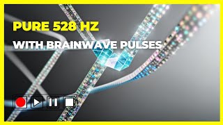 Pure 528Hz Frequency with Alpha Binaural Beats and Isochronic Tones