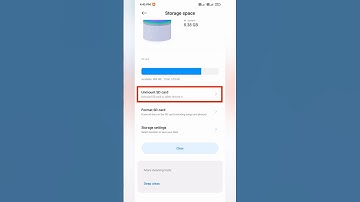 How to unmount SD card