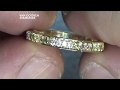 Pastel Coloured Diamond Micro pavé Ring 1.70 mm each