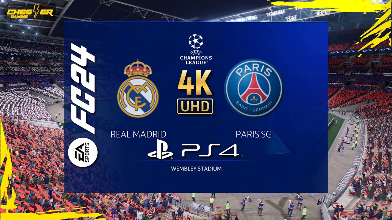 نهائي دوري الأبطال | ريال مدريد ضد باريس سان جيرمان | بلاي ستيشن 4 - فيفا 24 | EA FC 24