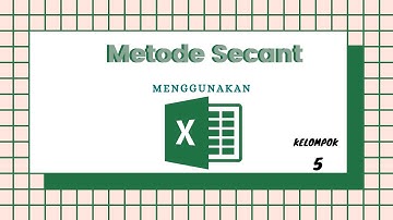 (85) 5.3.1 | f(x) = cos x - 3x, iterasi Secant menggunakan Ms Excel