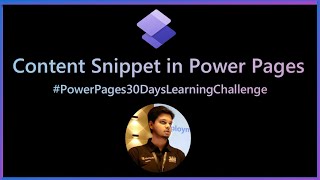 Content Snippets in Power Pages