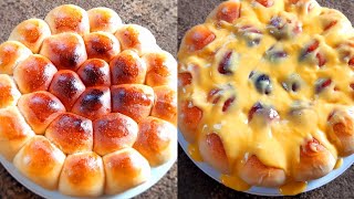 How to make honeycomb bread / soft scones on a charcoal stove / homemade honeycomb bread