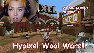 Trying Hypixel Wool Wars!