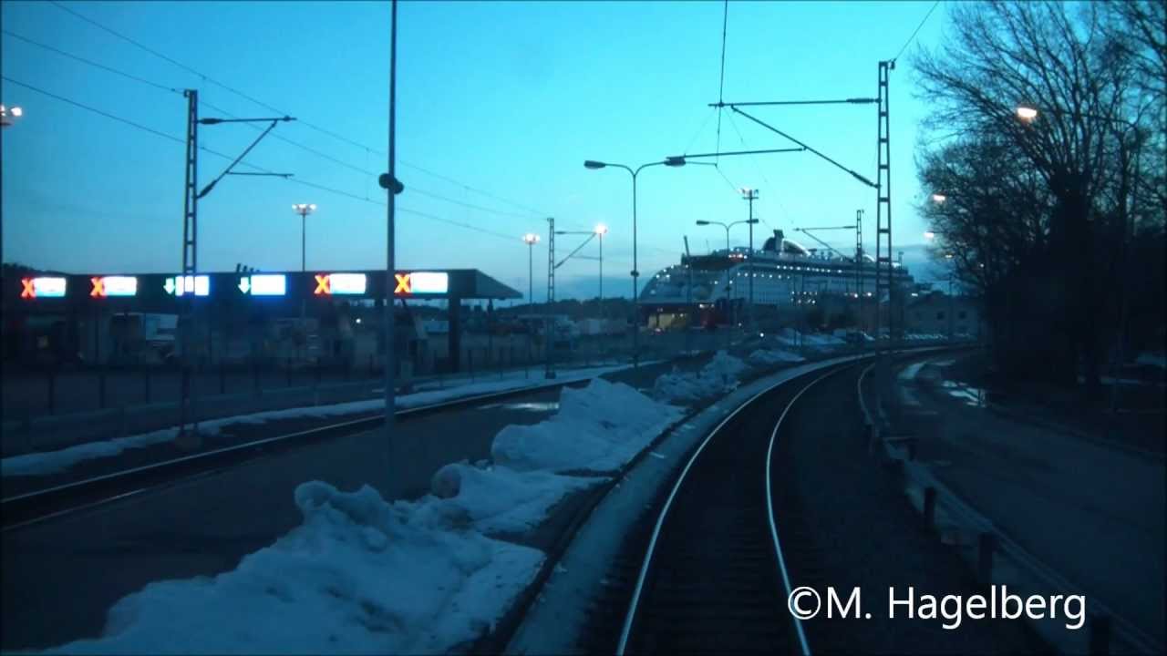 Turku Satama-Turku junalla/Turku Harbour-Turku line with train