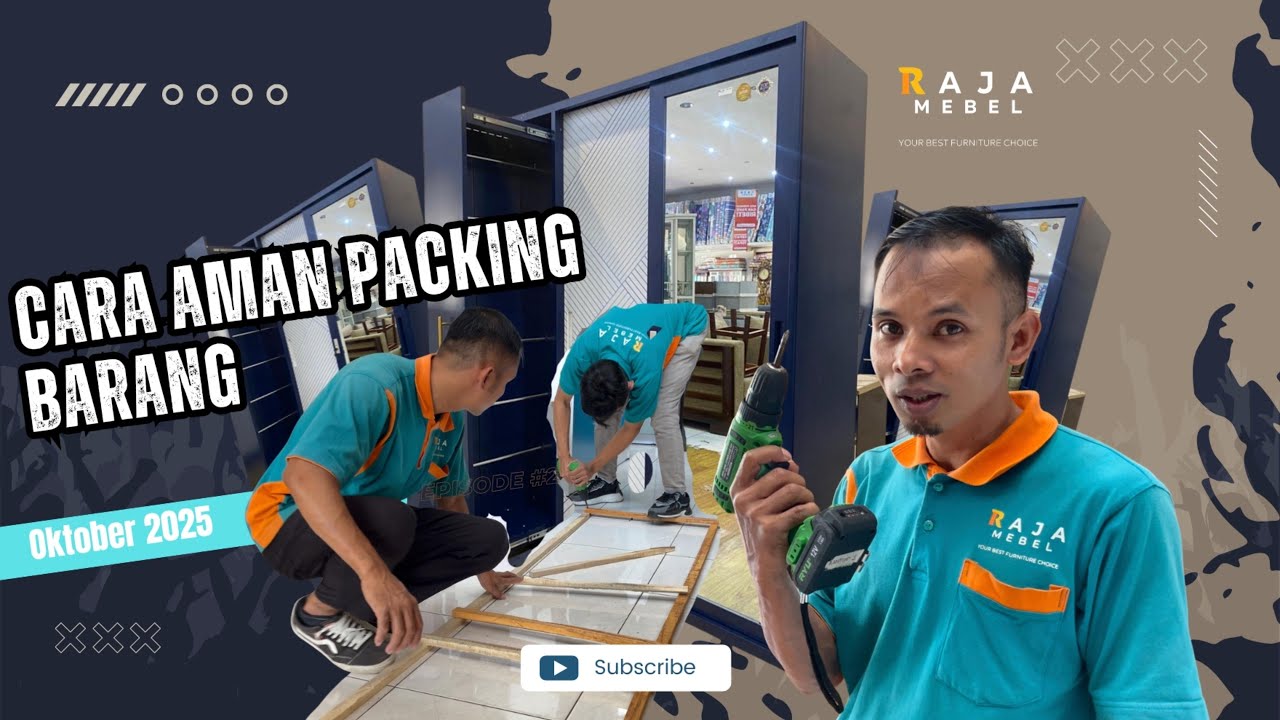 Cara Packing Lemari Besi Aman untuk Pengiriman Cargo ke Luar Kota | Tips Packing Raja Mebel